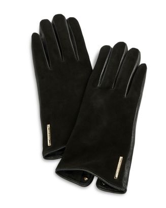 Ted Baker Arlett Suede & Leather Gloves | Bloomingdale's