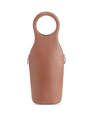 Wine Champagne Leather Travel Tote