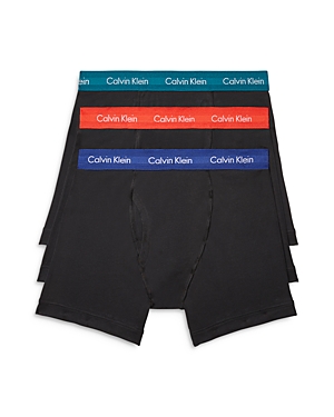 Calvin Klein Cotton Stretch Moisture Wicking Boxer Briefs, Pack of 3 Calvin Klein Cotton Stretch Moisture Wicking Boxer Briefs, Pack of 3