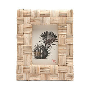 Pigeon & Poodle Grasse Natural Woven Rattan Frame, 4 x 6