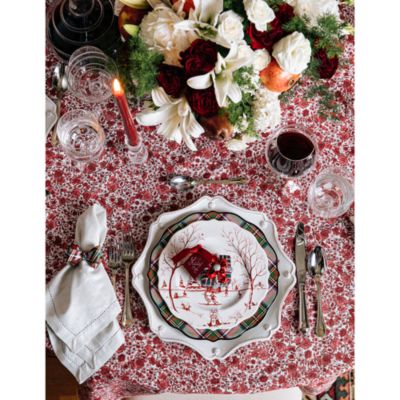 Country Estate Winter Frolic "The Claus Christmas Day" Dessert/Salad Plate