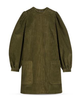 Ted Baker Xavia Cotton Cord A-Line Mini Dress | Bloomingdale's