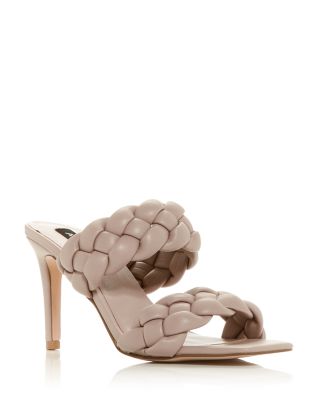 aqua braided sandals