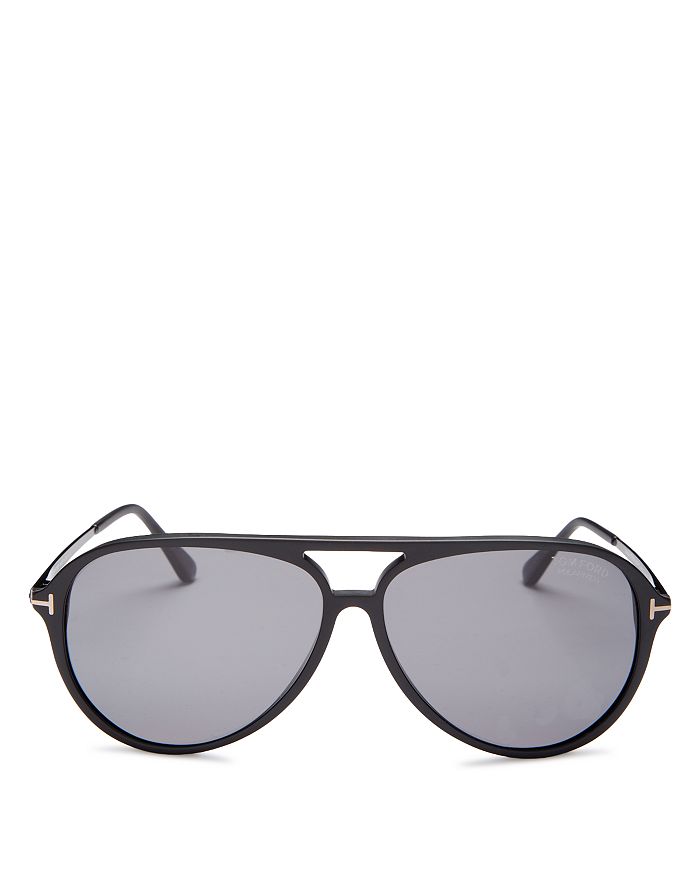 Tom Ford Samson 62mm Polarized Aviator Sunglasses In Black | ModeSens