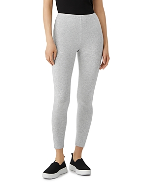 Eileen Fisher High Waist Ankle Leggings In Dark Pearl
