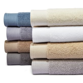 Hudson Park Bath Soft Cotton Hand Towel White Diamond 100% Cotton 