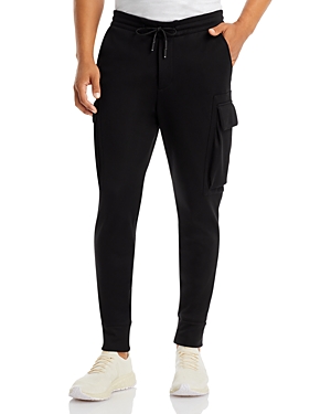 Karl Lagerfeld Fleece Lined Cargo Jogger Pants In Black | ModeSens
