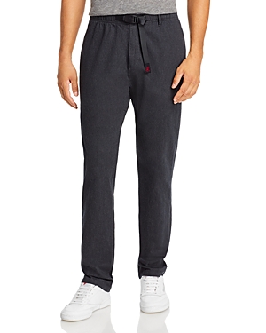 Gramicci Regular Fit Twill Pants In Heather Charcoal