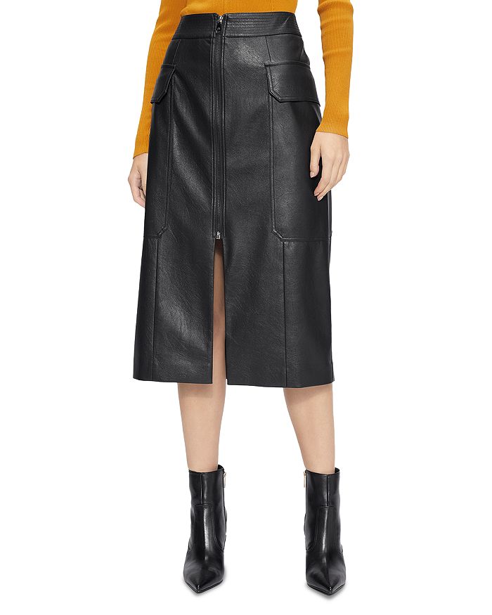 Ted Baker - Dayllaa Faux Leather Utility Pencil Skirt