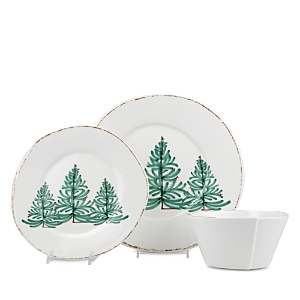 Shop Vietri Melamine Lastra Holiday 3 Piece Place Setting In White