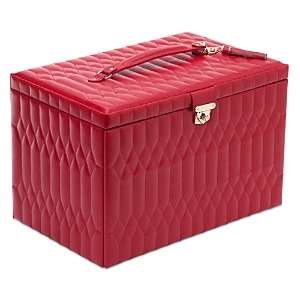 Wolf 1834 Caroline Extra Large Jewelry Case In Red