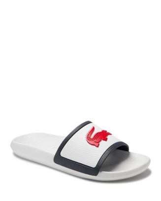 Lacoste Men's Croco Slide Sandals | Bloomingdale's