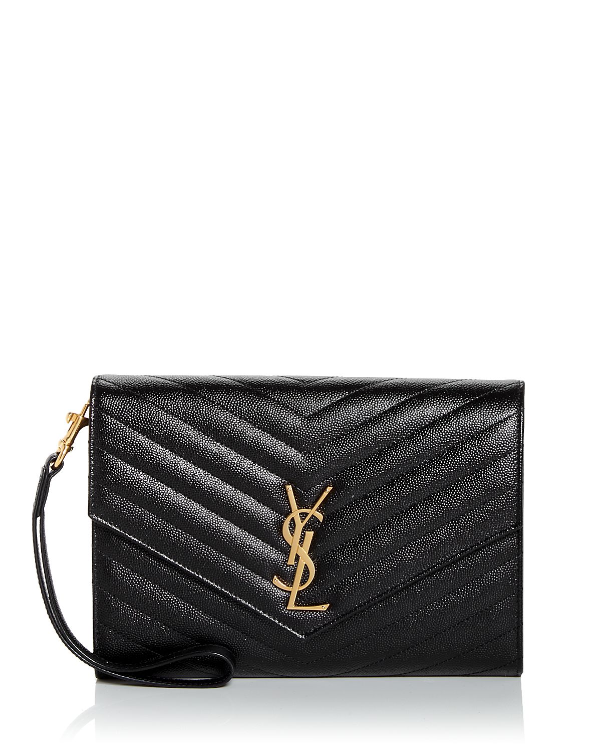 Saint Laurent Cassandre Matelasse Flap Pouch