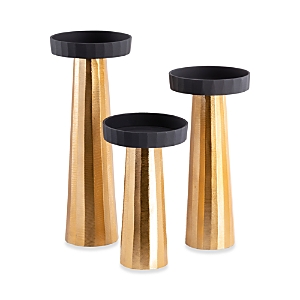 Surya Taimur Candle Holders, Set Of 3 In Gold
