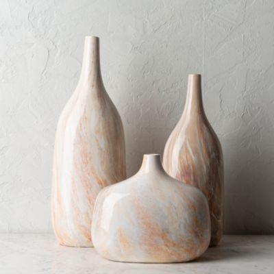  Marble Vase, Set of 3