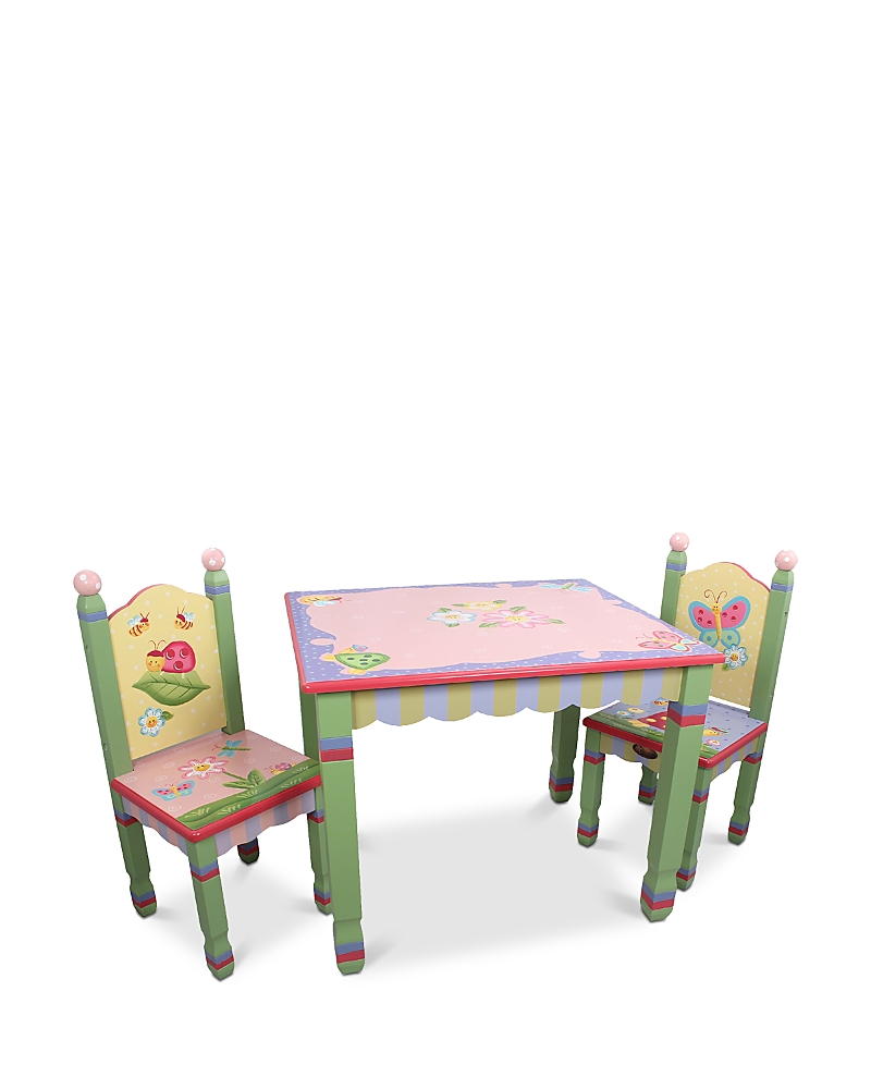 TEAMSON MAGIC GARDEN TABLE & CHAIRS - AGES 3+
