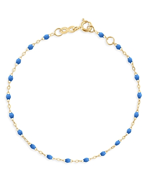 Gigi Clozeau 18k Yellow Gold Classic Gigi Resin Bracelet In Blue