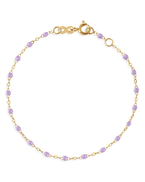 Gigi Clozeau 18k Yellow Gold Classic Gigi Resin Bracelet In Lilac