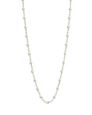 Gigi Clozeau 18k Yellow Gold Classic Gigi Resin Bead Collar Necklace, 16.5 In Baby Blue