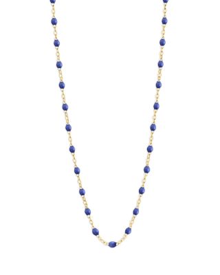 Gigi Clozeau 18k Yellow Gold Classic Gigi Resin Bead Collar Necklace, 16.5 In Bleuet
