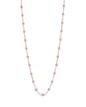 Gigi Clozeau 18k Yellow Gold Classic Gigi Resin Bead Collar Necklace, 16.5" In Lilac