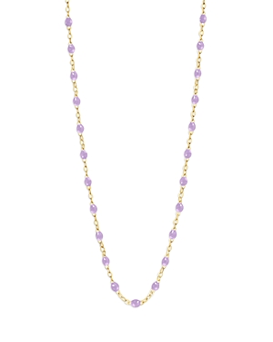 Shop Gigi Clozeau 18k Yellow Gold Classic Gigi Resin Bead Collar Necklace, 16.5 In Purple