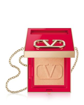 VALENTINO GO-CLUTCH 01 ライト チェーン付き Valentino Go Clutch Refillable Compact Finishing Powder