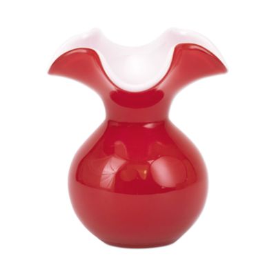 VIETRI - Hibiscus Glass Red Bud Vase