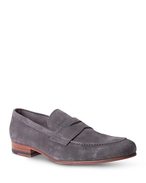 Gordon Rush Men's Cartwright Premium Slip On Penny Loafers In Gray