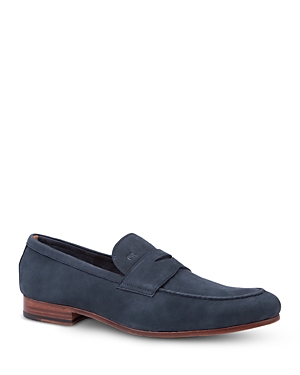 Gordon Rush Men's Cartwright Premium Slip On Penny Loafers In Navy