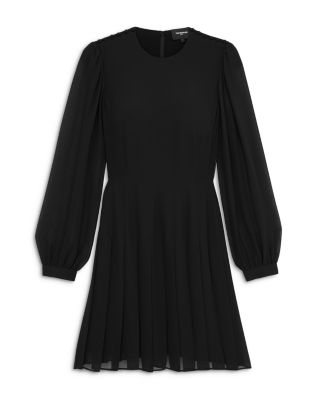 kooples pleated dress The Kooples Stripe-Print Pleated Hem Cotton Mini Dress In Blue White - 51%  Off