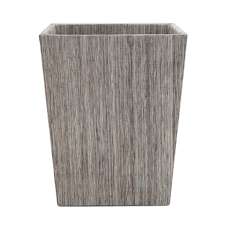 Pigeon & Poodle Napali Poly Hemp Tapered Rectangular Wastebasket In Dark Gray