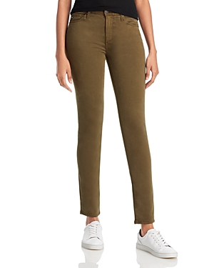 Ag Prima Mid-Rise Cigarette Sateen Jeans in Shady Moss