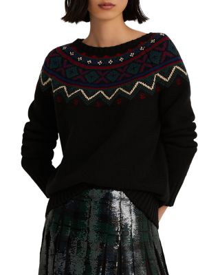 ralph lauren women's fair isle sweater