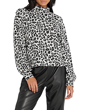 SANCTUARY FOR KEEPS ANIMAL PRINT TOP,CT3285MN3