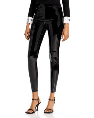 Alice and Olivia Maddox Faux Patent Zip Leggings