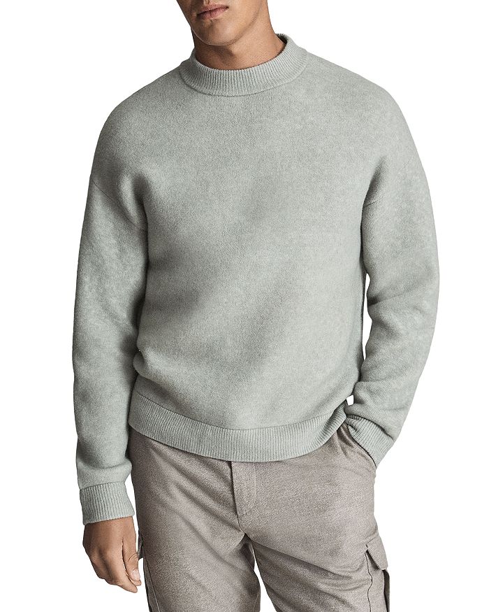 REISS Rowane Solid Regular Fit Mock Neck Sweater | Bloomingdale's