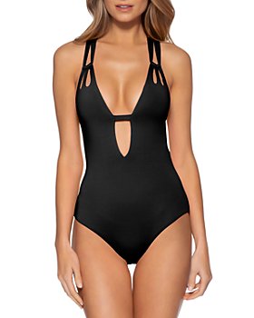 BECCA® by Rebecca Virtue - Color Code Skylar Plunge One Piece Swimsuit
