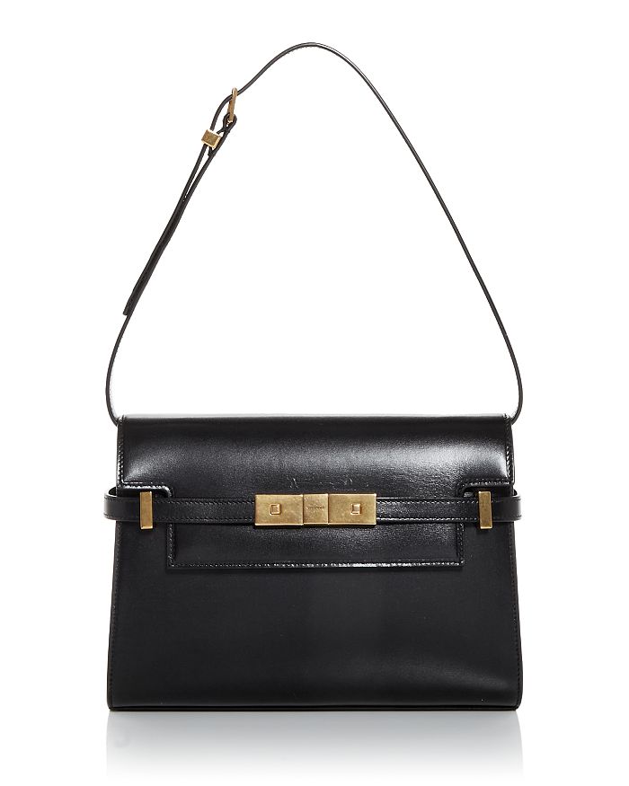 Saint Laurent Manhattan Small Leather Shoulder Bag | Bloomingdale's