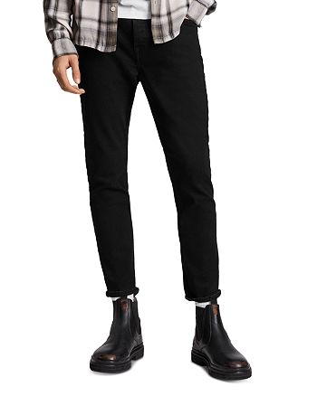 ALLSAINTS - Dean Cropped Slim Jeans in Jet Black