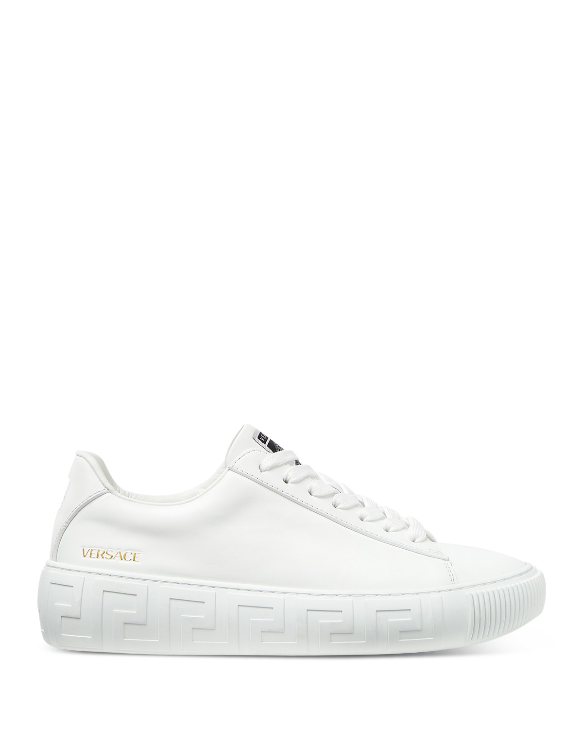 Versace Women's Greca Low Top Sneakers in White