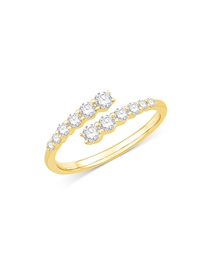 Bloomingdale's Diamond Bypass Ring In 14k Yellow Gold, 0.50 Ct. T.w. - 100% Exclusive