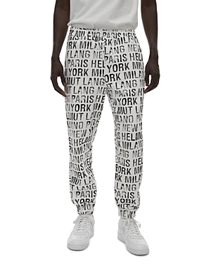 Helmut Lang White All-over Jogger Lounge Pants In White