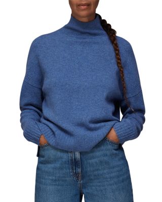 funnel neck wool sweater