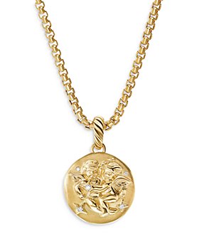 David Yurman - 18K Yellow Gold Diamond Gemini Amulet Pendant