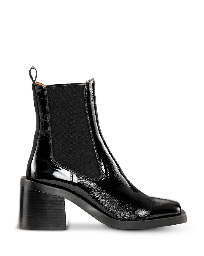 GANNI Women's Square Toe Chelsea Boots | Bloomingdale's