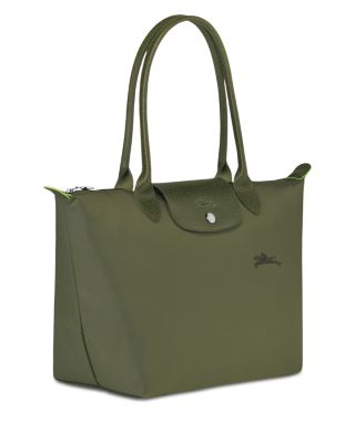 Le Pliage Green Medium Nylon Tote Bag
