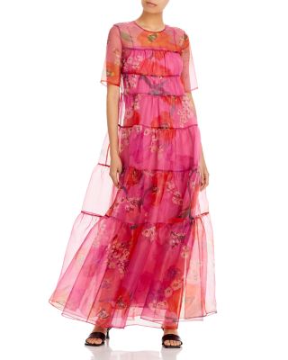 STAUD Ilana Floral Print Dress | Bloomingdale's Women