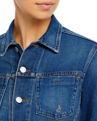 Janelle Slim-Fit Raw Denim Jacket