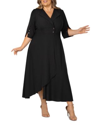 Slit-Sleeve Maxi Dress